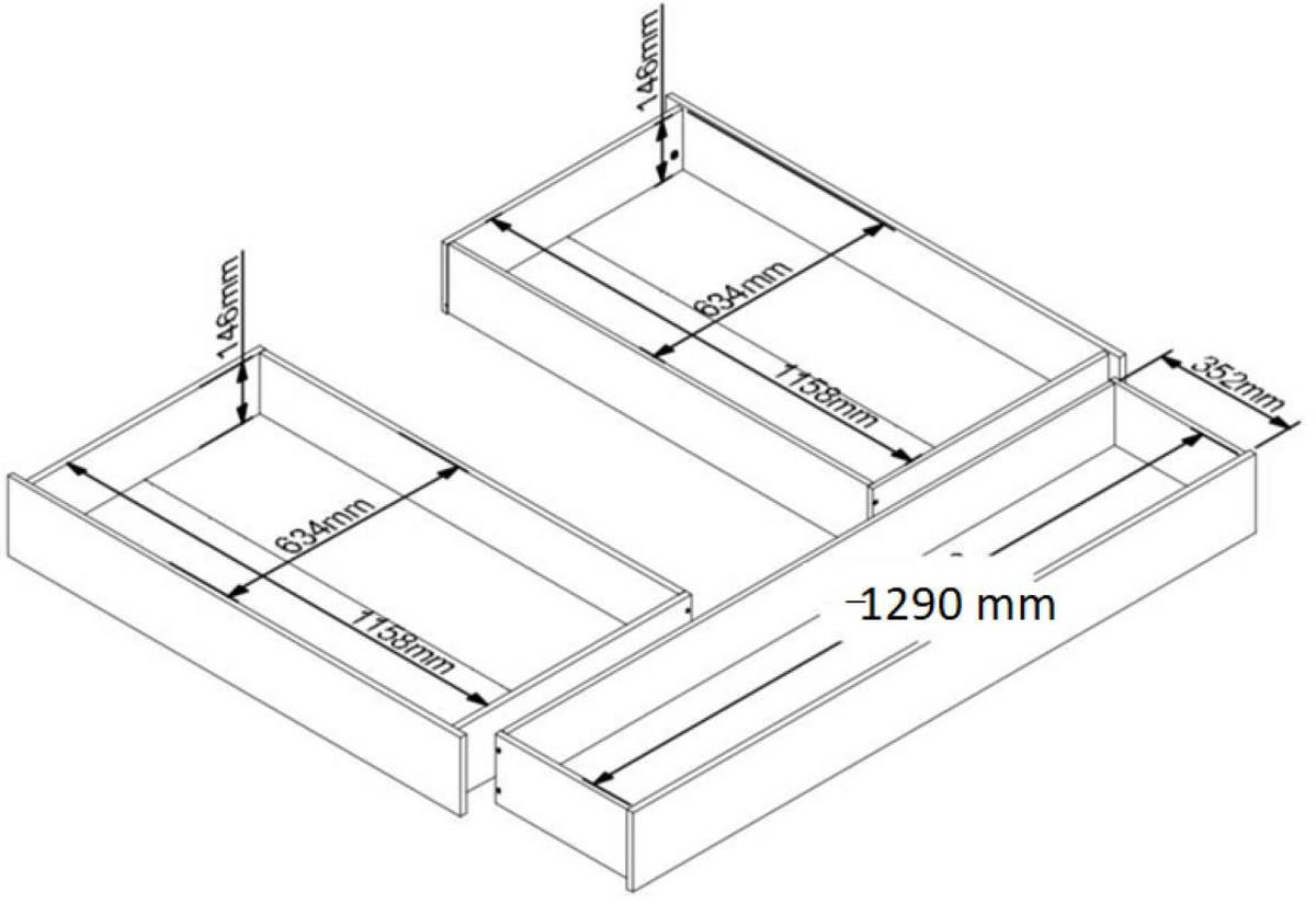 STAURAUMBETT 140/200 cm  in Weiß  - Graphitfarben/Weiß, KONVENTIONELL, Holzwerkstoff (140/200cm)