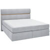 BOXSPRINGBETT 180/200 cm  in Hellgrau, Eichefarben  - Eichefarben/Hellgrau, KONVENTIONELL, Holz/Kunststoff (180/200cm) - Dieter Knoll