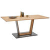 ESSTISCH in Holz, Metall 180/90/77 cm  - Eichefarben/Schwarz, Natur, Holz/Metall (180/90/77cm) - Valnatura