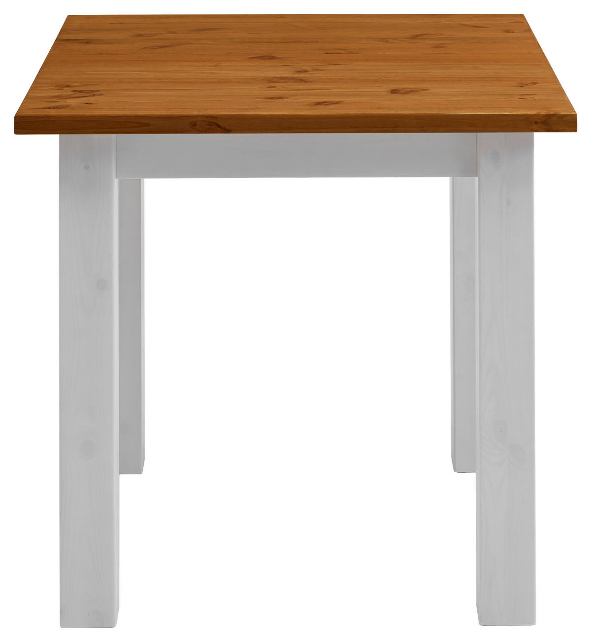 ESSTISCH in Holz 78/78/78 cm  - Bernsteinfarben/Weiß, ROMANTIK / LANDHAUS, Holz (78/78/78cm) - Boxxx