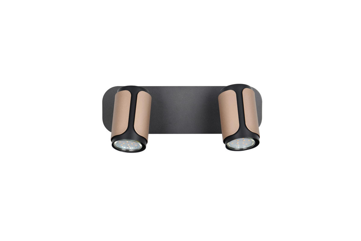 STRAHLER 30/12/16 cm   - Schwarz/Braun, Basics, Metall (30/12/16cm) - Trio Leuchten