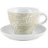 CAPPUCCINOTASSE MIT UNTERTASSE - Creme/Weiß, Basics, Keramik (0.180l) - Ritzenhoff Breker