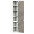 AKTENSCHRANK Weiß, Akaziefarben  - Weiß/Akaziefarben, KONVENTIONELL, Holzwerkstoff (40/220,5/41,9cm) - Moderano