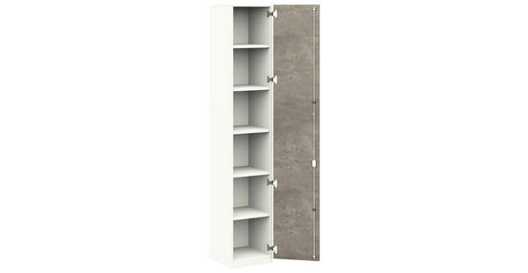 AKTENSCHRANK Weiß, Akaziefarben  - Weiß/Akaziefarben, KONVENTIONELL, Holzwerkstoff (40/220,5/41,9cm) - Moderano