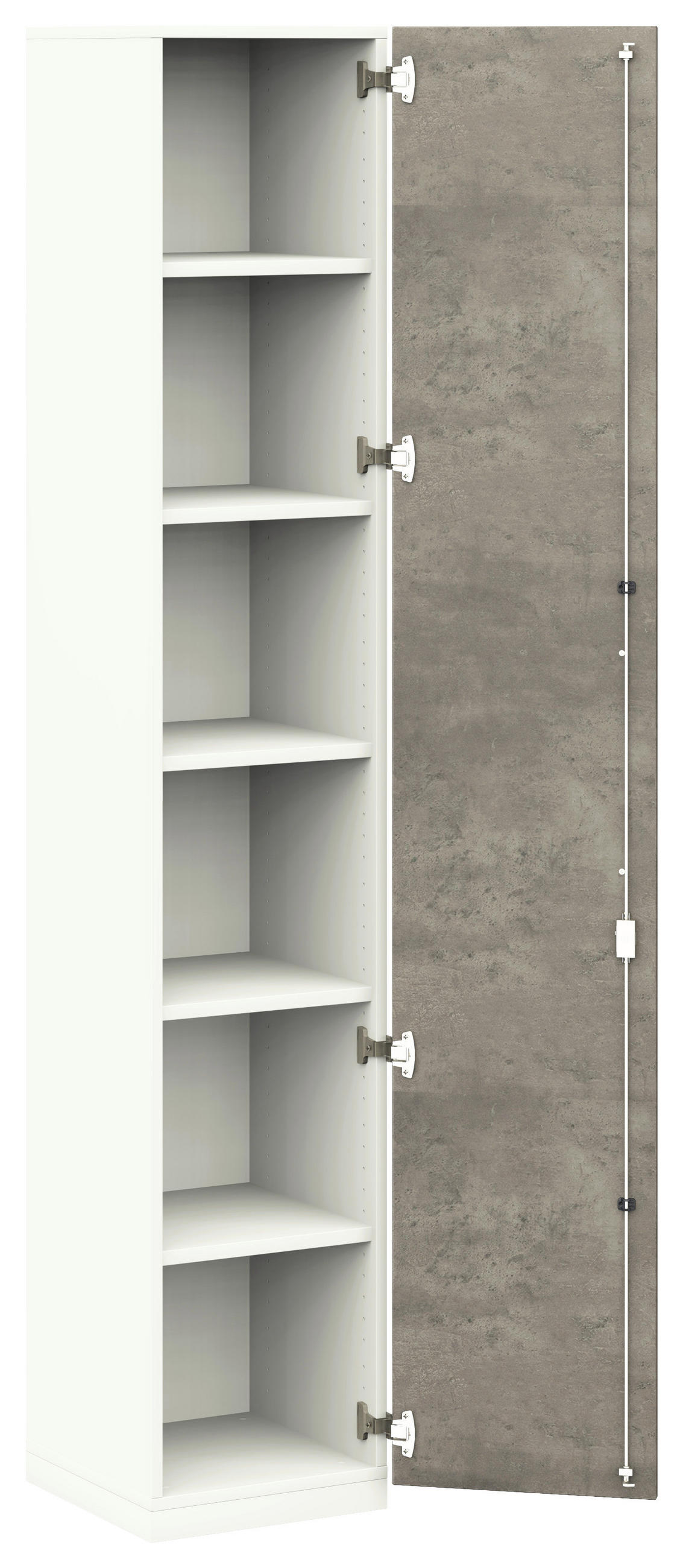 AKTENSCHRANK Weiß, Akaziefarben - Weiß/Akaziefarben, KONVENTIONELL, Holzwerkstoff (40/220,5/41,9cm) - Moderano
