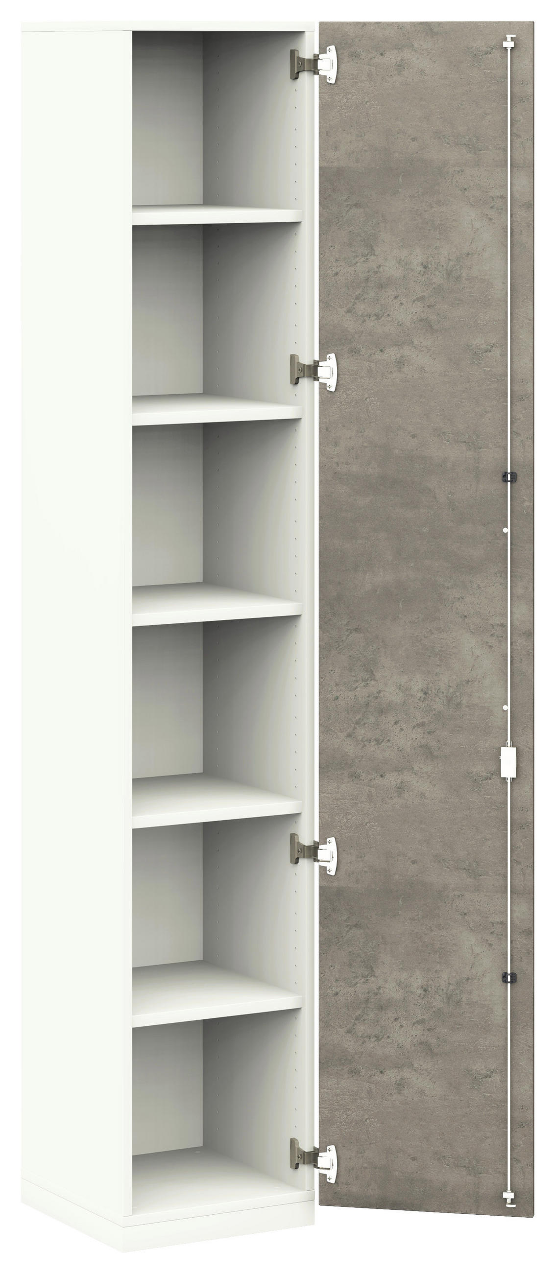 AKTENSCHRANK Weiß, Akaziefarben  - Weiß/Akaziefarben, KONVENTIONELL, Holzwerkstoff (40/220,5/41,9cm) - Moderano