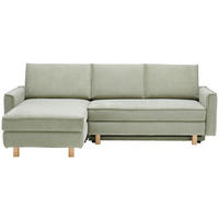 ECKSOFA Olivgrün Chenille  - Eichefarben/Olivgrün, KONVENTIONELL, Holz/Textil (170/237cm) - Sedda