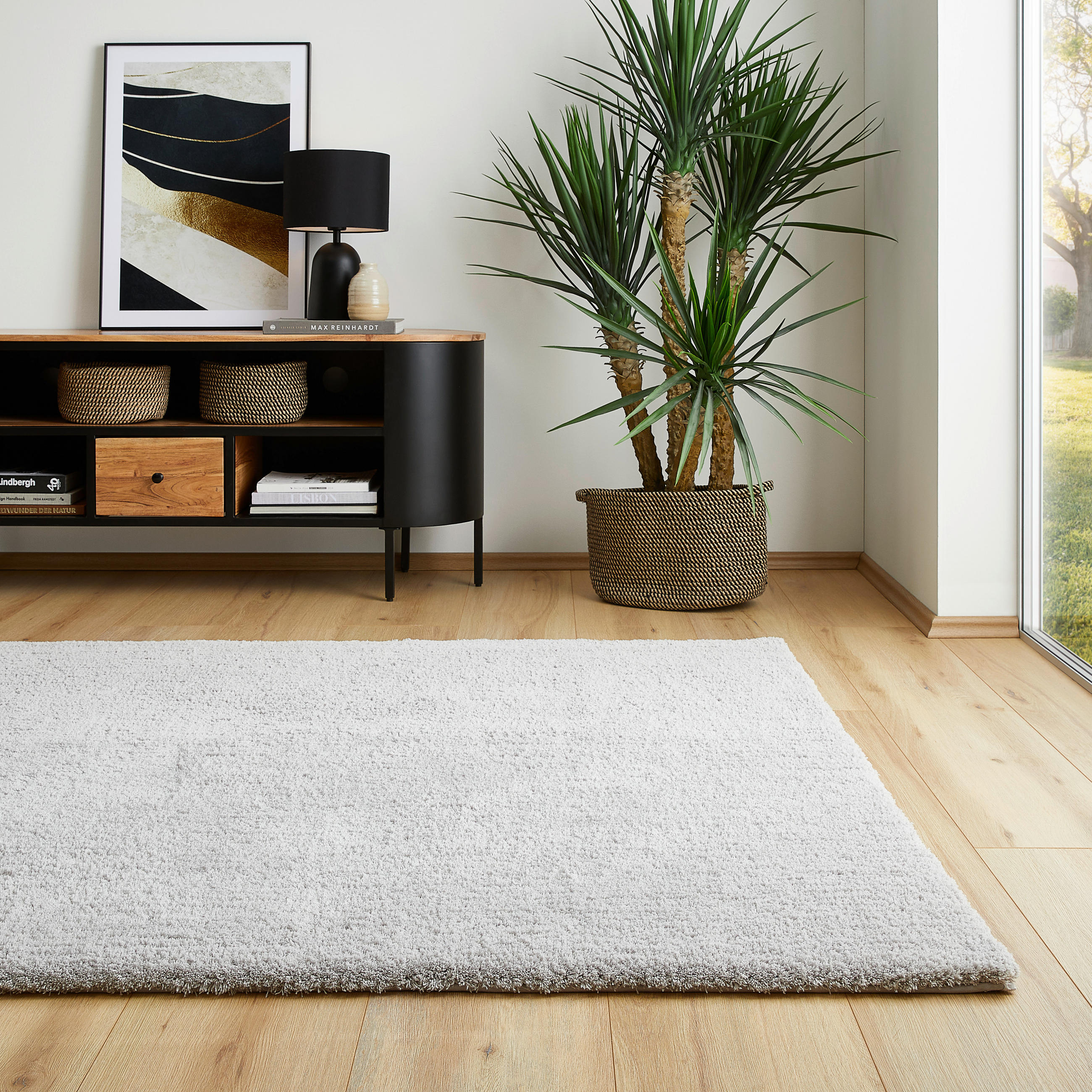 HOCHFLORTEPPICH 200/290 cm Silberfarben  - Silberfarben, Design, Textil (200/290cm) - Novel