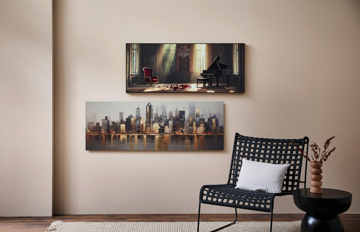 METALLBILD Architektur  - Multicolor, Basics, Metall (60/120/4cm) - Euroart