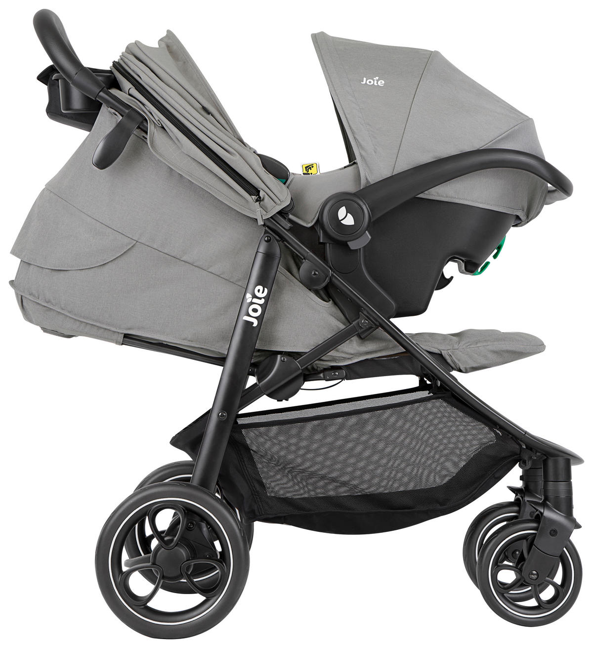 BUGGY Litetrax  - Schwarz/Grau, Basics, Textil/Metall (58/103/93,6cm) - Joie