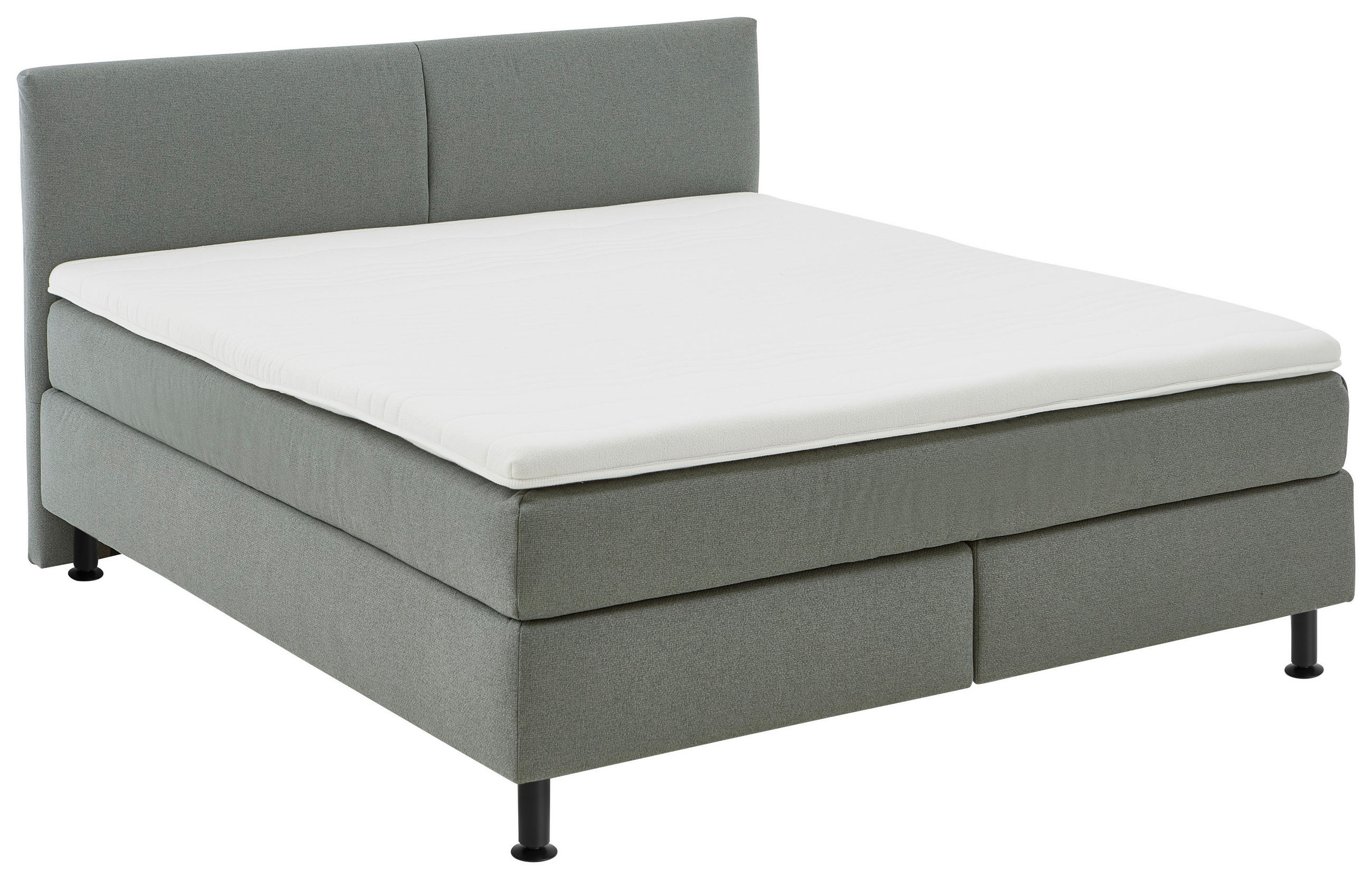 POSTELJA BOXSPRING   x  , žajbljevo zelena  - črna/žajbljevo zelena, Design, kovina (180/200cm) - Beldomo - Sleep