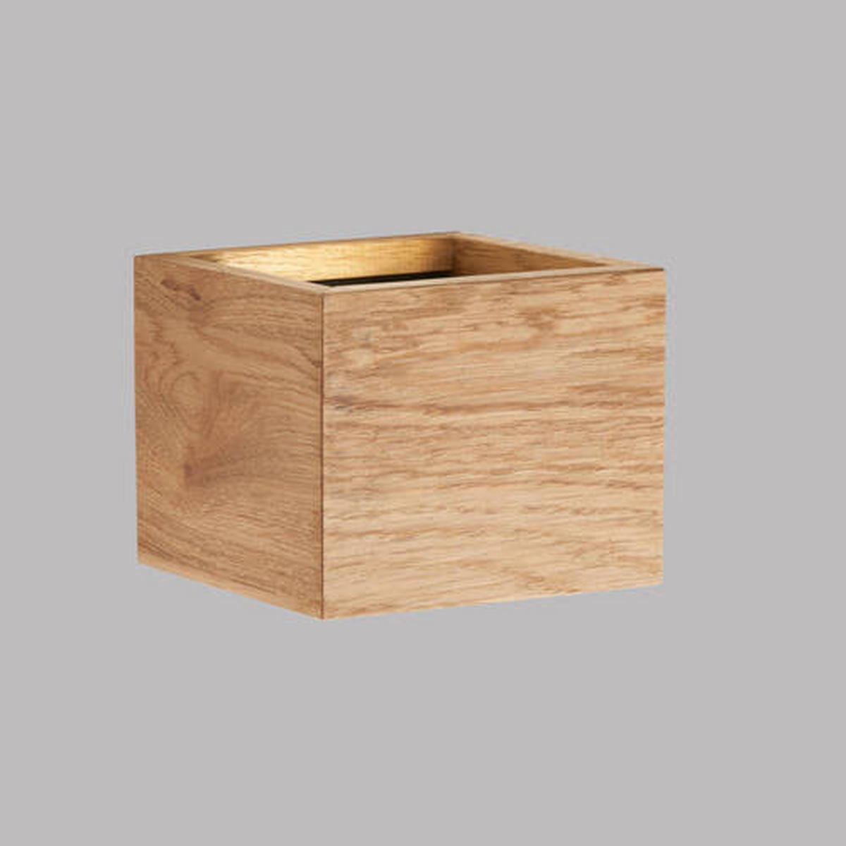 LED-WANDLEUCHTE 12,5/10/11,5 cm   - Schwarz, Natur, Holz/Metall (12,5/10/11,5cm) - Fischer & Honsel