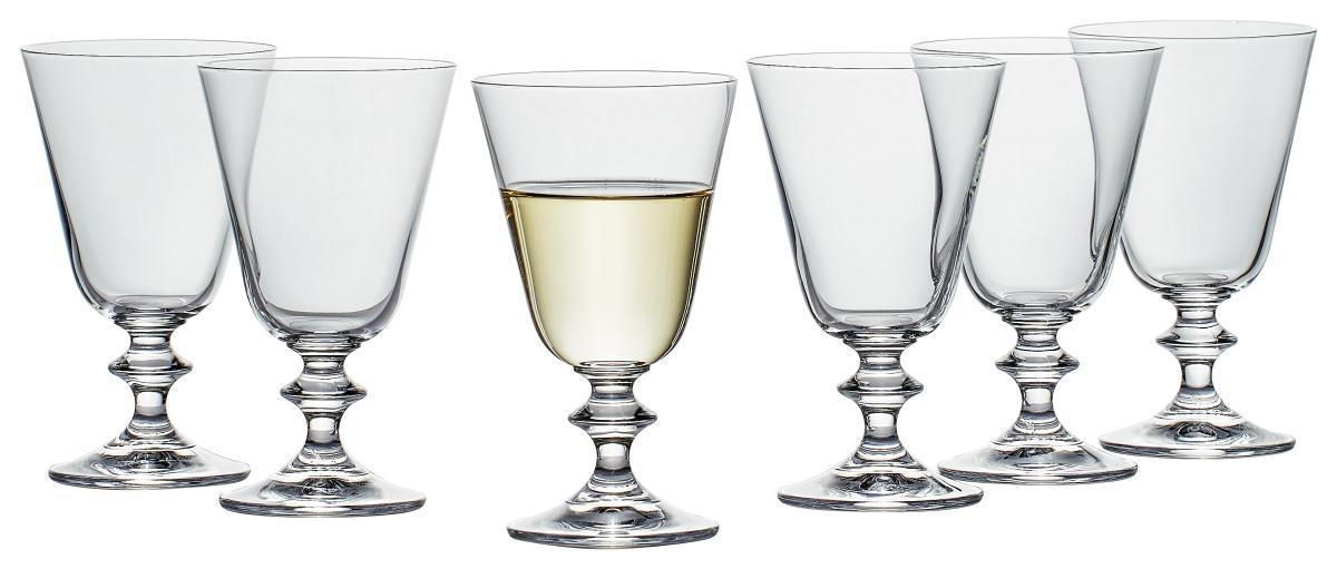 Cristal Weingläser ca 230 ml aus Kristallglas 6er Set Provence Kristallglas 