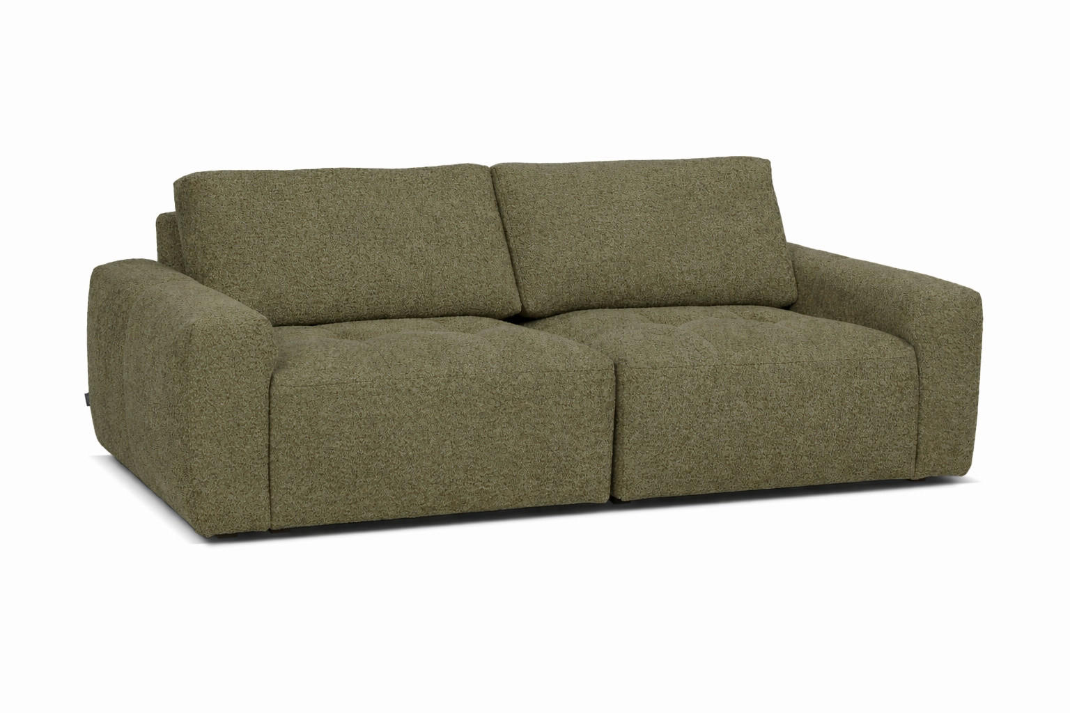 2-SITZER-SOFA MAZA in Grün  - Schwarz/Grün, Design, Textil (222/80/106cm) - Livetastic
