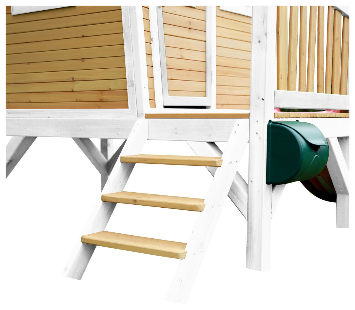 SPIELHAUS 264/203/177 cm  - Rot/Braun, KONVENTIONELL, Holz/Kunststoff (264/203/177cm) - Ambia Garden