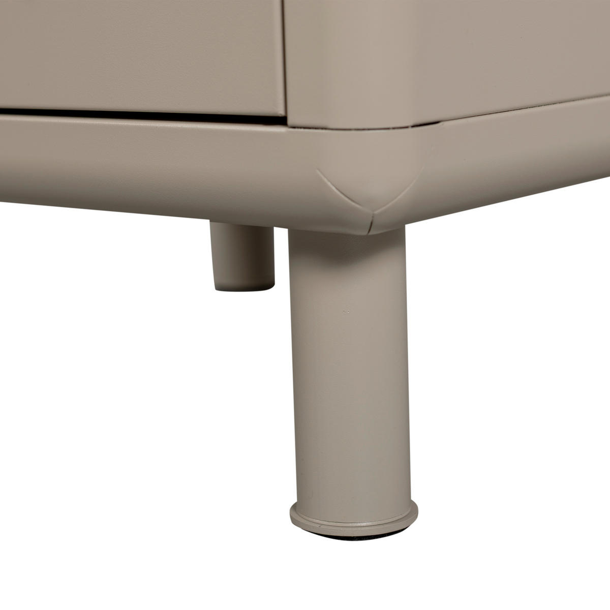 NACHTTISCH 42/45/42 cm  - Sandfarben, Design, Metall (42/45/42cm) - Livetastic