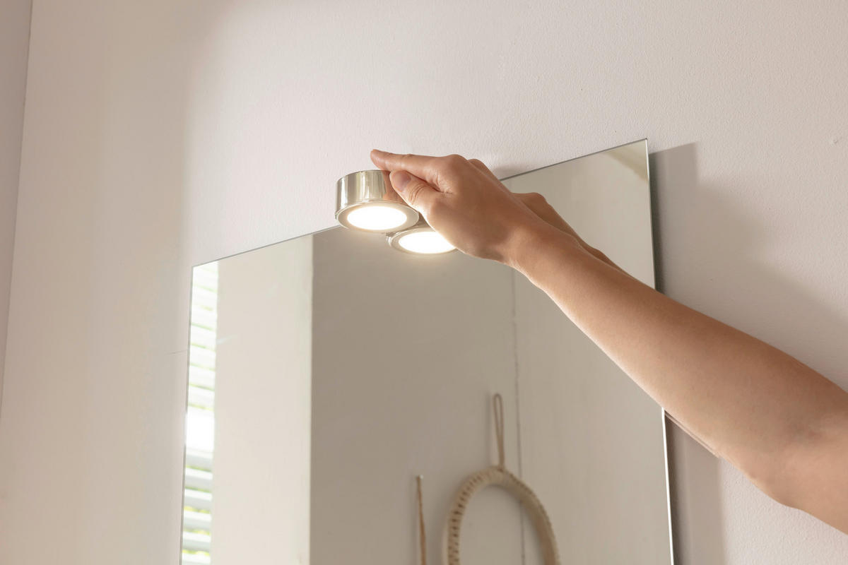 GÄSTEBAD - Weiss, Konventionell, Glas/Holzwerkstoff (50cm) - Xora