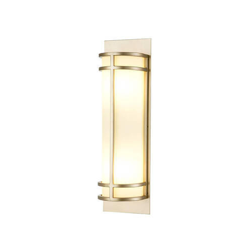 WANDLEUCHTE   - Messingfarben, KONVENTIONELL, Glas/Metall (43,2/12,7/10,2cm) - Elstead Lighting