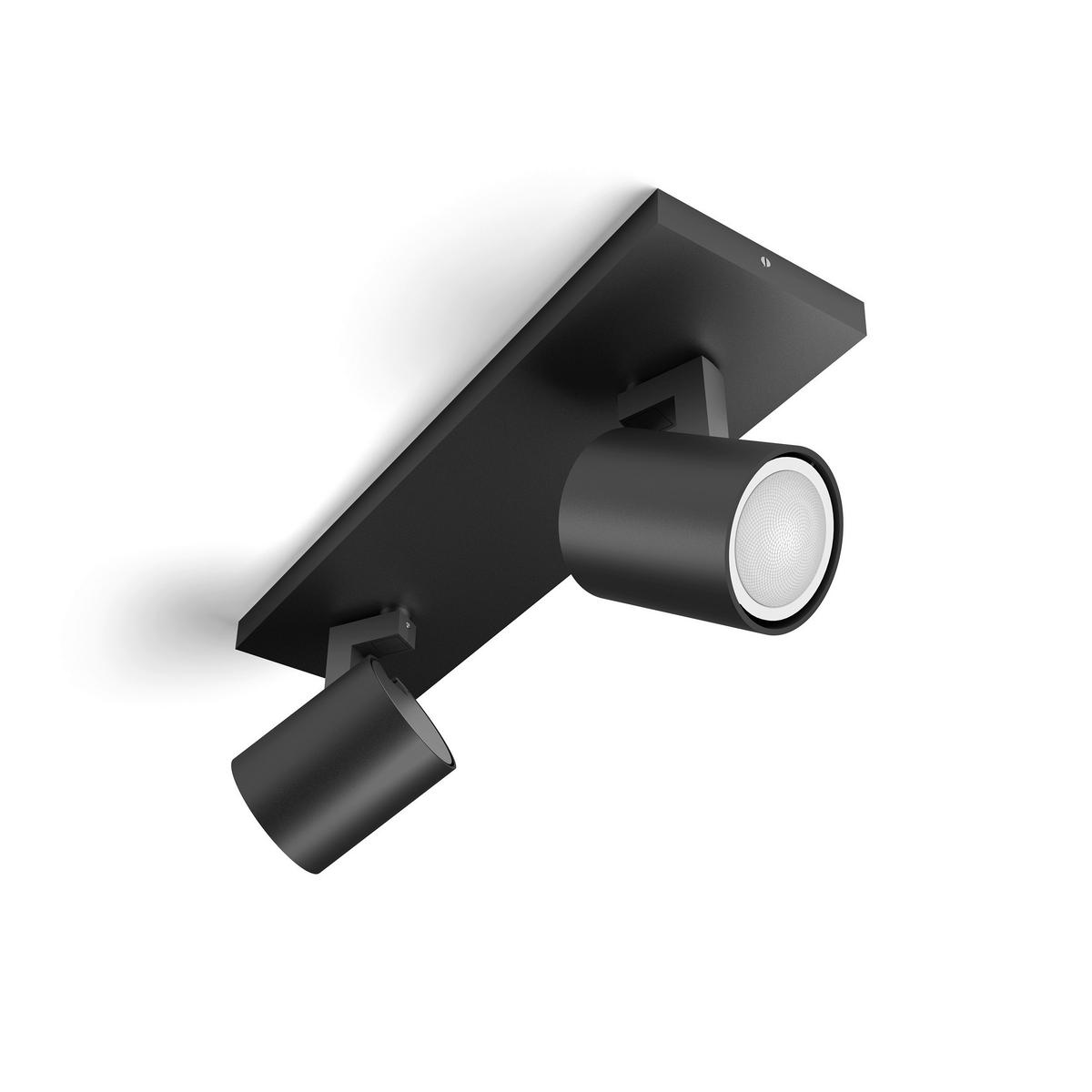 LED-STRAHLER 30,50/10,90/8,90 cm  - Schwarz, Design, Metall (30,50/10,90/8,90cm) - Philips HUE