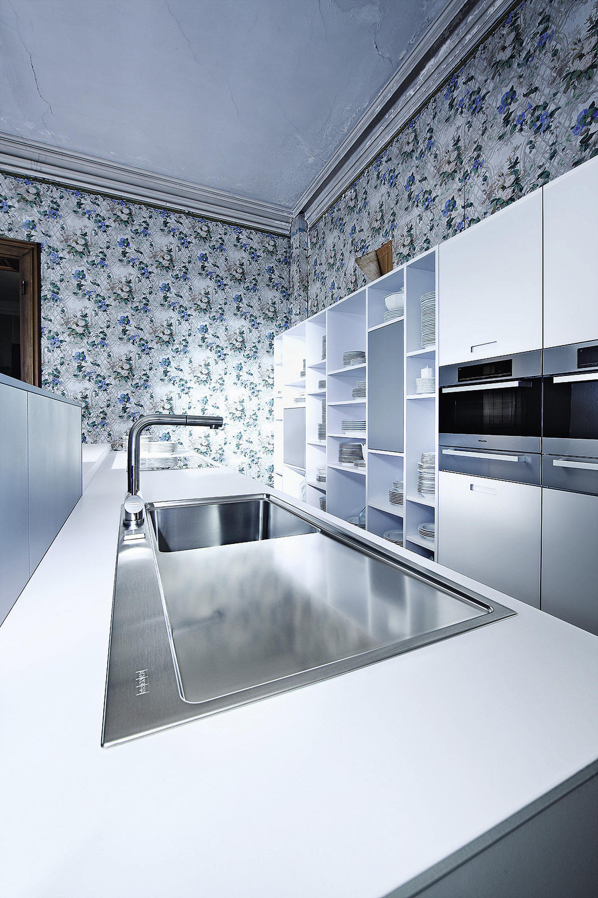 EINBAUKÜCHE   - Design, Glas/Holzwerkstoff - Next 125