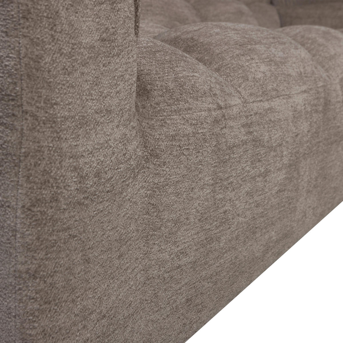 ECKSOFA Tibas Sandfarben Webstoff  inkl.  - Sandfarben/Schwarz, Design, Kunststoff/Textil (280/165cm) - Livetastic