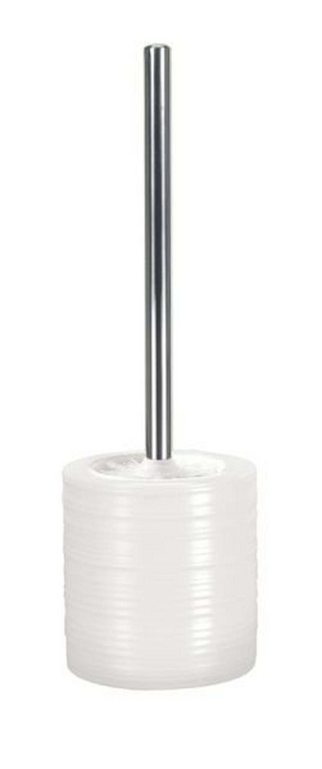 WC KEFE-SZETT fém  műanyag   - ezüst/fehér, Konventionell, műanyag/fém (38/10,8cm) - Kleine Wolke