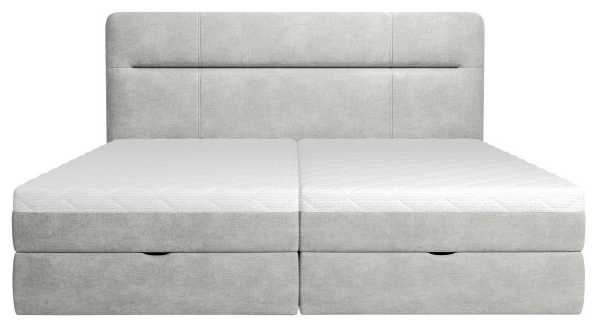 BOXBETT 140/200 cm  in Hellgrau  - Hellgrau, Modern, Holz/Holzwerkstoff (140/200cm) - MID.YOU