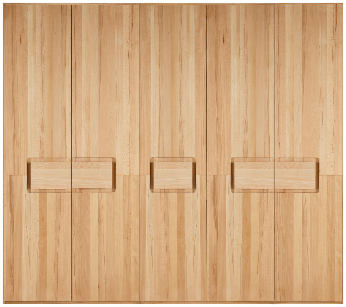 DREHTÜRENSCHRANK 252/223/62 cm,  in Buchefarben, 5-türig  - Buchefarben/Kernbuche, MODERN, Holz (252/223/62cm) - Livetastic