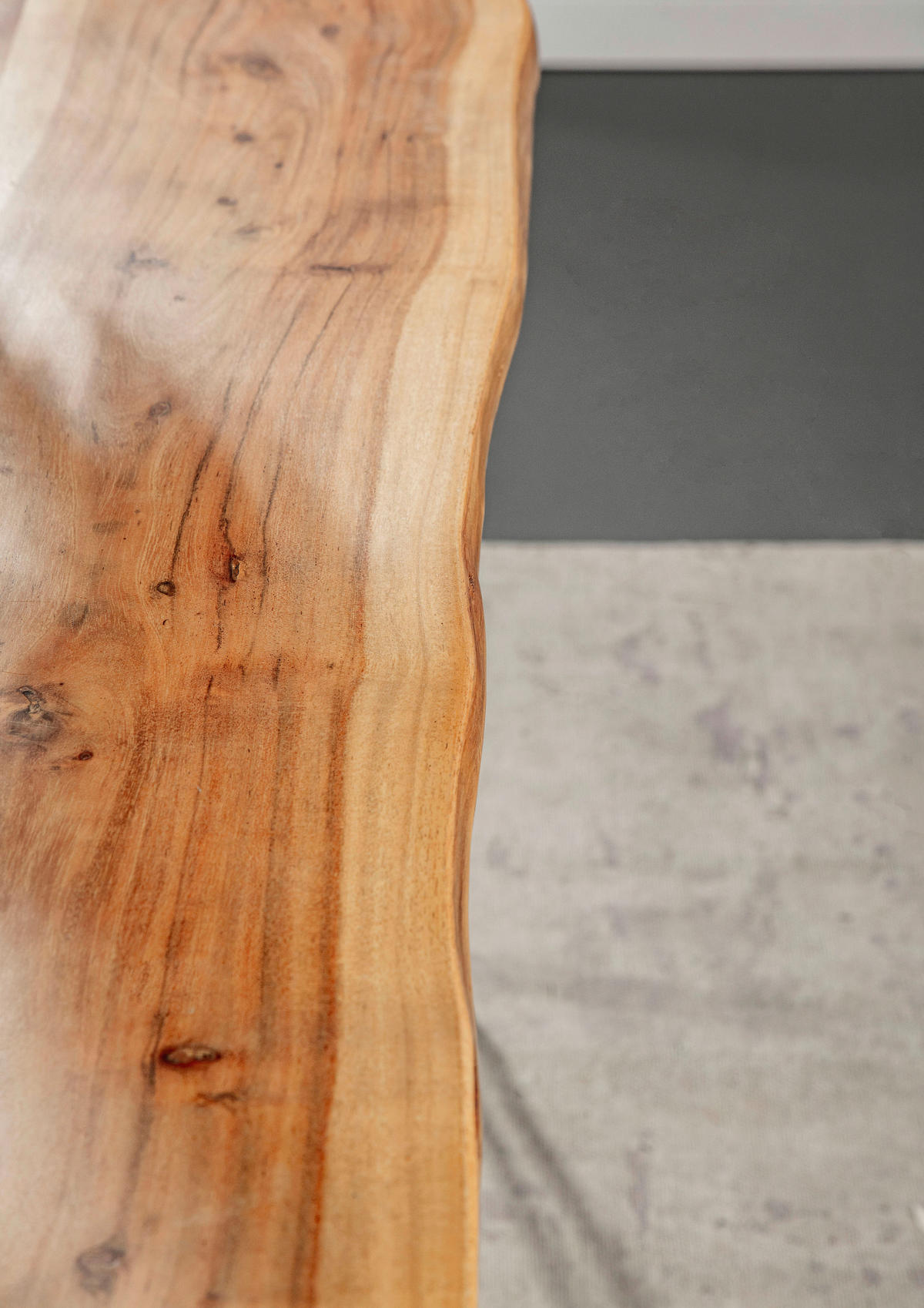 ESSTISCH in Holz, Metall 160/90/76 cm  - Schwarz/Akaziefarben, Design, Holz/Metall (160/90/76cm) - Landscape