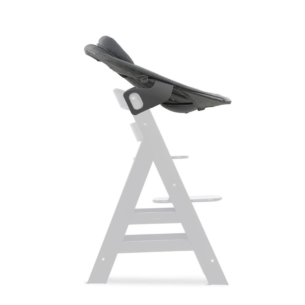 HOCHSTUHLLIEGE Alpha Bouncer Premium  - Anthrazit, Basics, Textil/Metall (66/51/49cm) - Hauck