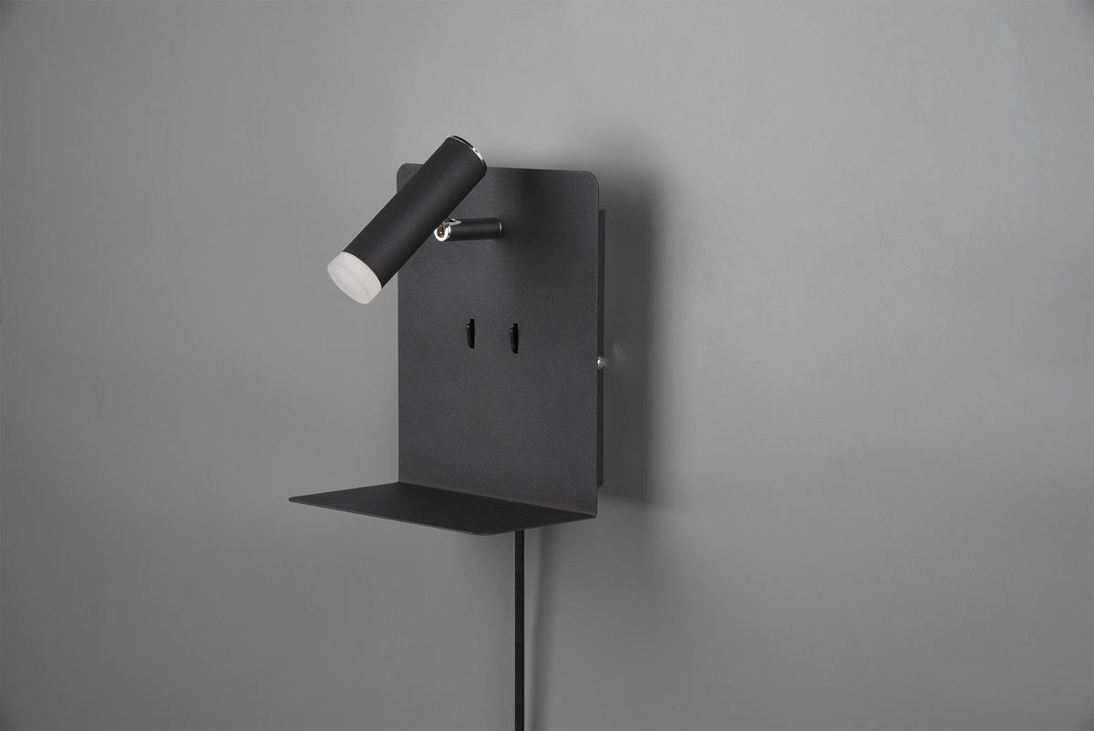 LED-WANDLEUCHTE - Schwarz, Basics, Metall (20/16/14cm) - Trio Leuchten