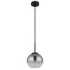 HÄNGLAMPA BARRY 20/120 cm  - klar/grå, Design, metall/glas (20/120cm) - Globo