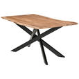 ESSTISCH in Holz, Metall 200/100/76 cm  - Akaziefarben, MODERN, Holz/Metall (200/100/76cm) - Landscape
