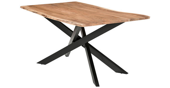 ESSTISCH in Holz, Metall 200/100/76 cm  - Akaziefarben, MODERN, Holz/Metall (200/100/76cm) - Landscape