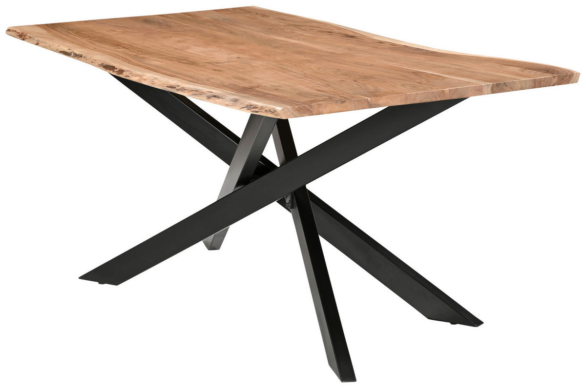ESSTISCH in Holz, Metall 200/100/76 cm  - Akaziefarben, MODERN, Holz/Metall (200/100/76cm) - Landscape