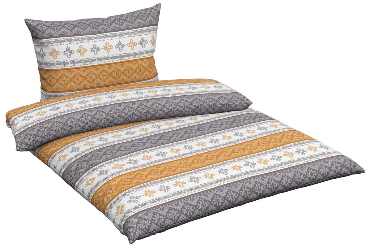 POSTELJINA 140/200 cm   - siva/višebojno, Konvencionalno, tekstil (140/200cm) - Esposa