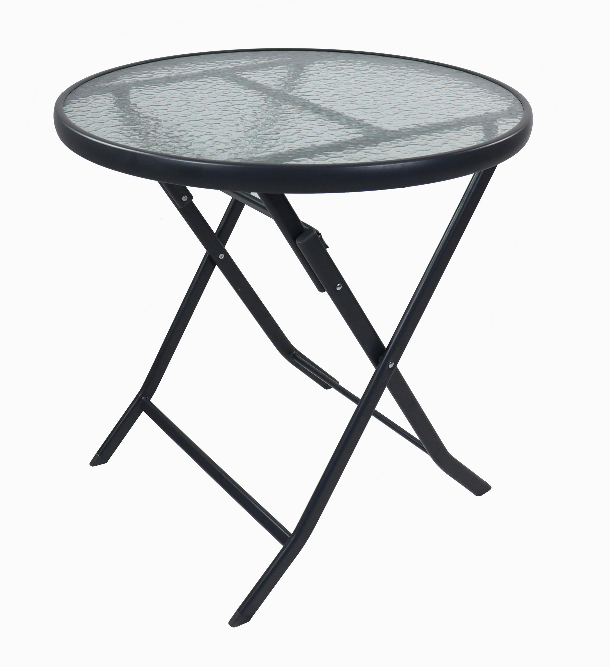 GARTENTISCH Metall, Glas rund  - Anthrazit, MODERN, Glas/Metall (70/70cm) - MID.YOU