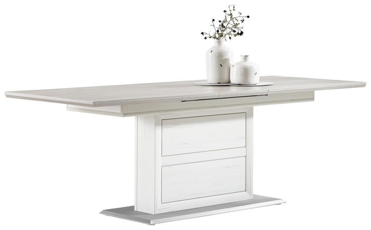 ESSTISCH rechteckig Grau, Weiß  - Weiß/Grau, LIFESTYLE, Holzwerkstoff (160-200/90/76,2cm) - Hom`in