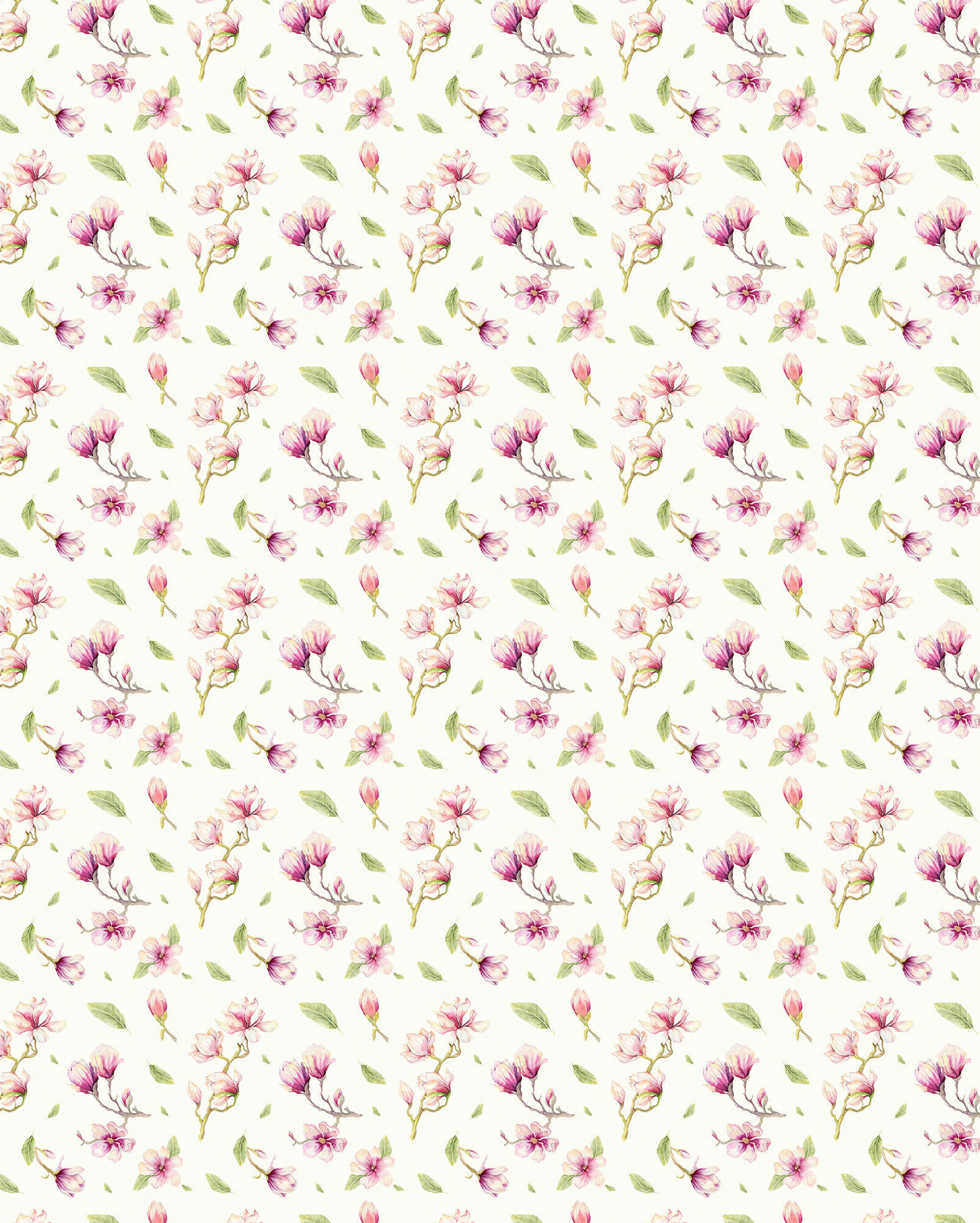 Xora Vliestapete Rosa, Weiß 200x250 cm
