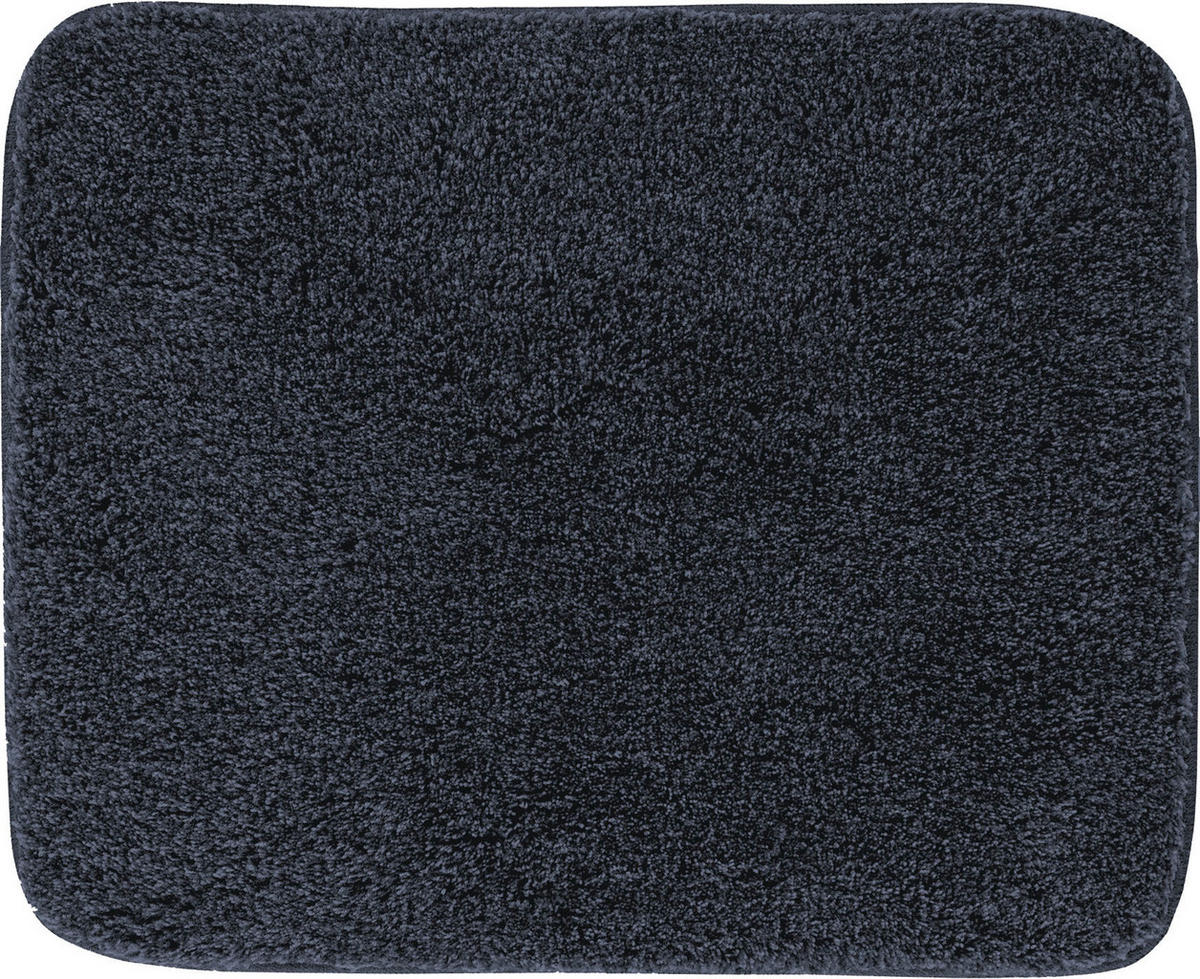 BIDET-VORLEGER Melange Dunkelgrau 50/60 cm  - Dunkelgrau, Basics, Kunststoff/Textil (50/60cm) - Grund
