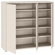 SCHUHSCHRANK Alice Springs  in 109,2/99,1/34,9 cm  - Sandfarben/Grau, MODERN, Holzwerkstoff/Kunststoff (109,2/99,1/34,9cm) - Xora