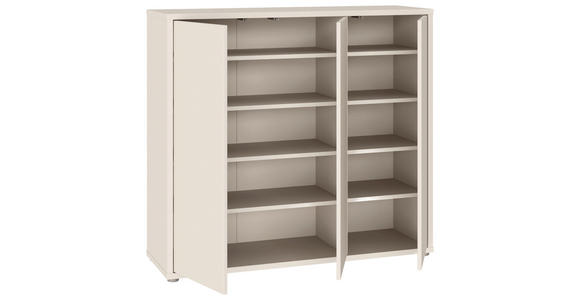 SCHUHSCHRANK Alice Springs  in 109,2/99,1/34,9 cm  - Sandfarben/Grau, MODERN, Holzwerkstoff/Kunststoff (109,2/99,1/34,9cm) - Xora