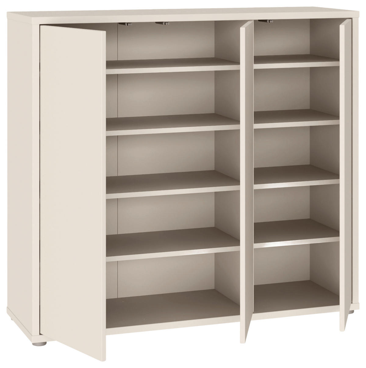 SCHUHSCHRANK Sandfarben  - Sandfarben/Grau, MODERN, Holzwerkstoff/Kunststoff (109,2/99,1/34,9cm) - Carryhome
