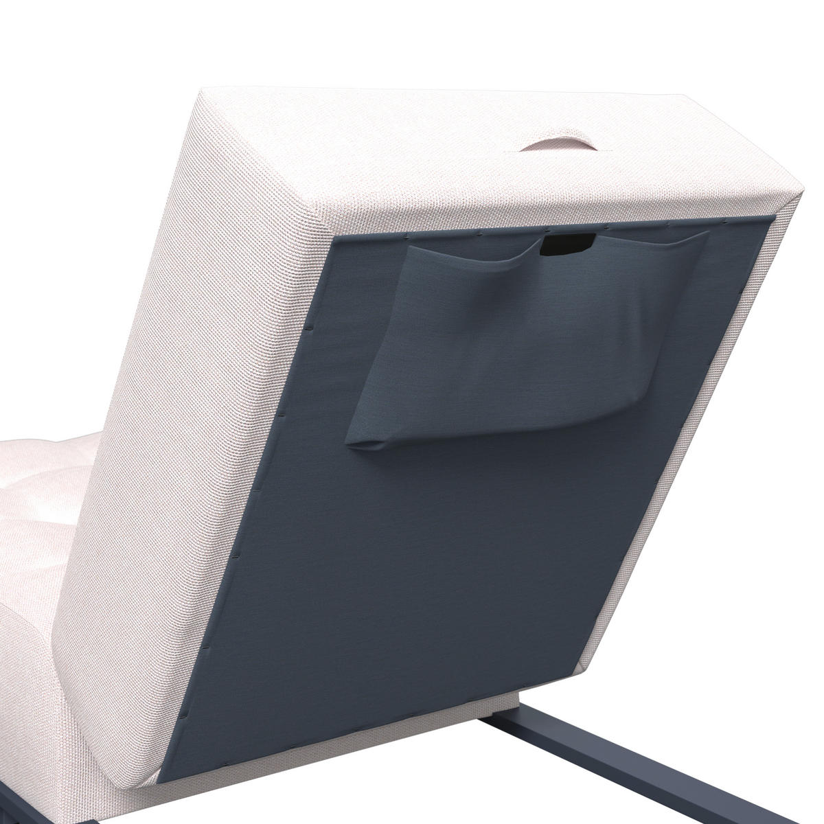 ZÁHRADNÉ LEŽADLO kov - biela/antracitová, Modern, kov (200/31/75cm) - Ambia Garden