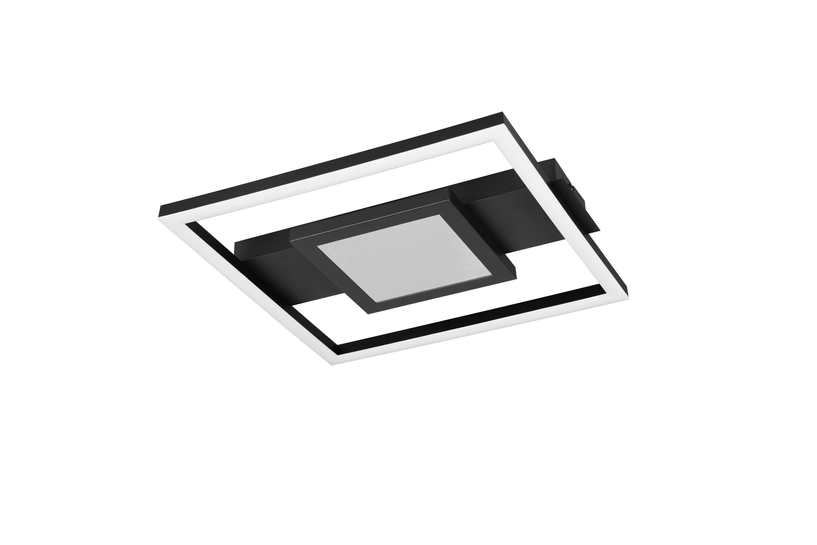 STROPNÉ LED SVIETIDLO, 35/33/4,7 cm - čierna, Konventionell, kov (35/33/4,7cm)