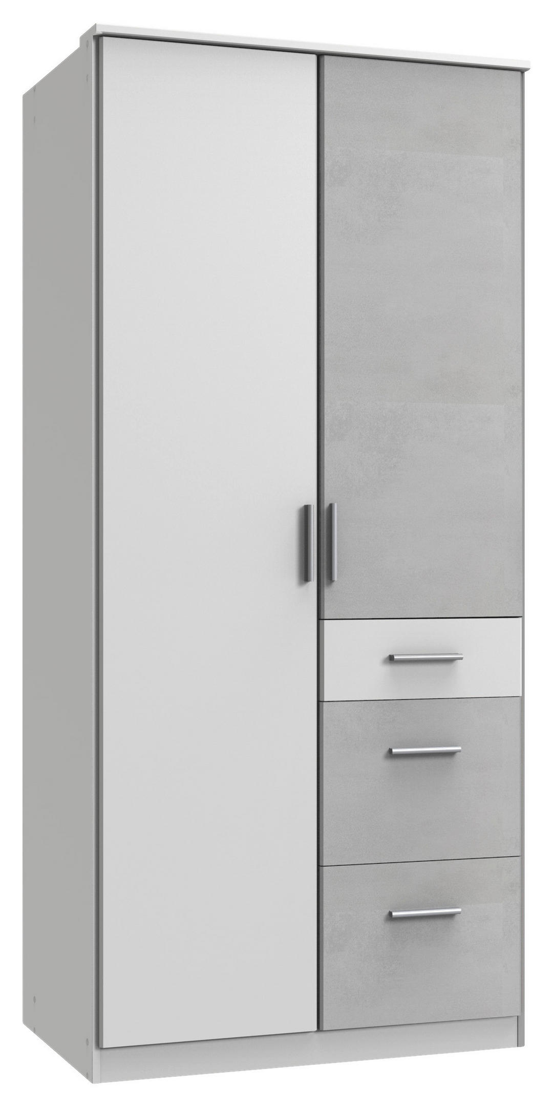 carryhome kleiderschrank in grau, weiß online kaufen ➤ xxxlutz.at