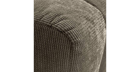 HOCKER in Textil Dunkelbraun  - Dunkelbraun/Schwarz, Design, Kunststoff/Textil (43/50/43cm) - Novel