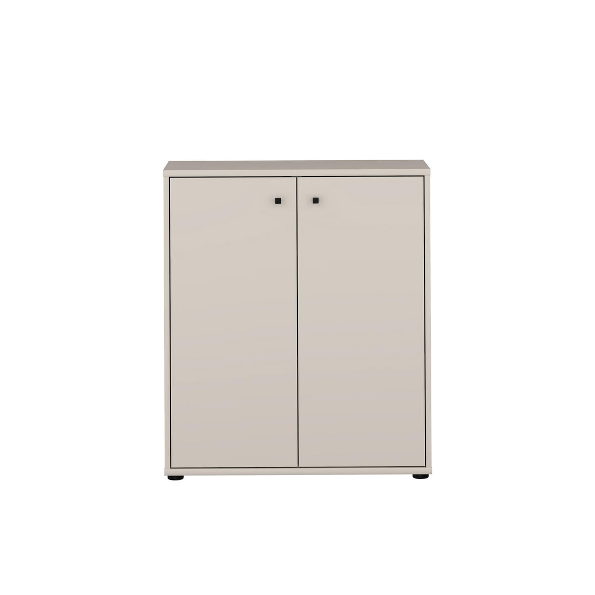 KOMMODE , 73,7/85,5/34,8 cm,  - Sandfarben/Schwarz, Design, Holzwerkstoff/Kunststoff (73,7/85,5/34,8cm)