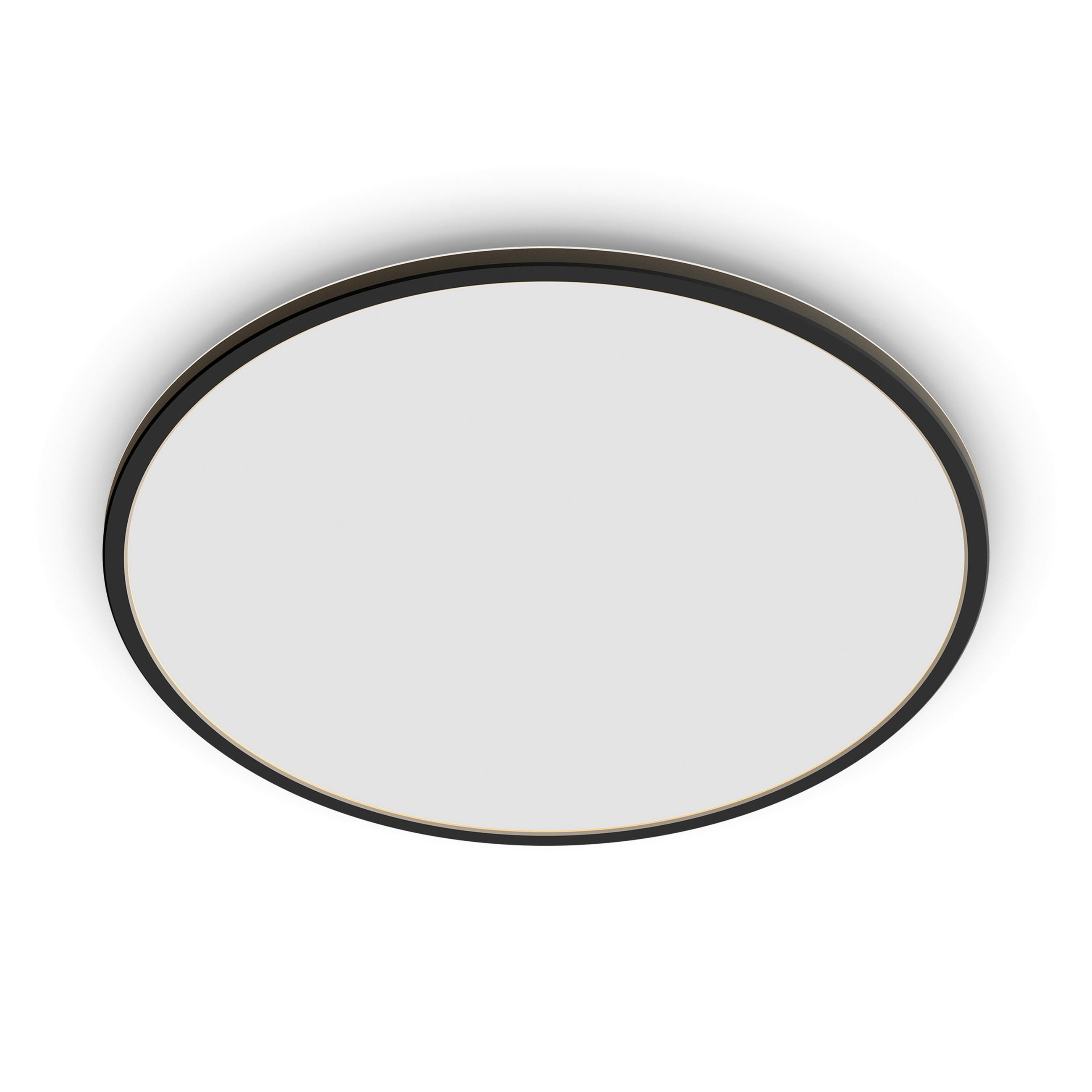 LED-DECKENLEUCHTE Superslim CL550 25/25/2,3 cm   - Schwarz, Basics, Metall (25/25/2,3cm)