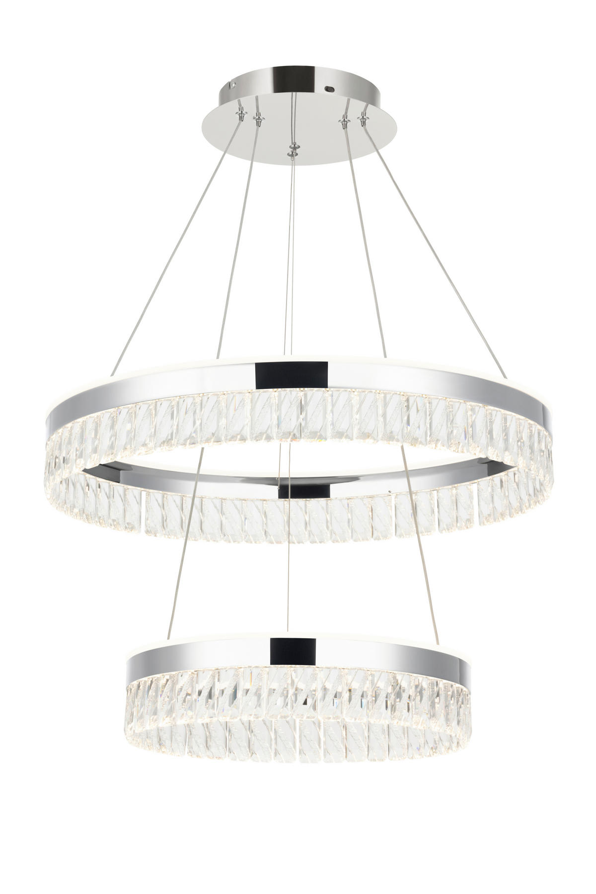 LED-HÄNGLAMPA Bunda 60/150 cm  - klar, Design, metall/glas (60/150cm) - Glandor